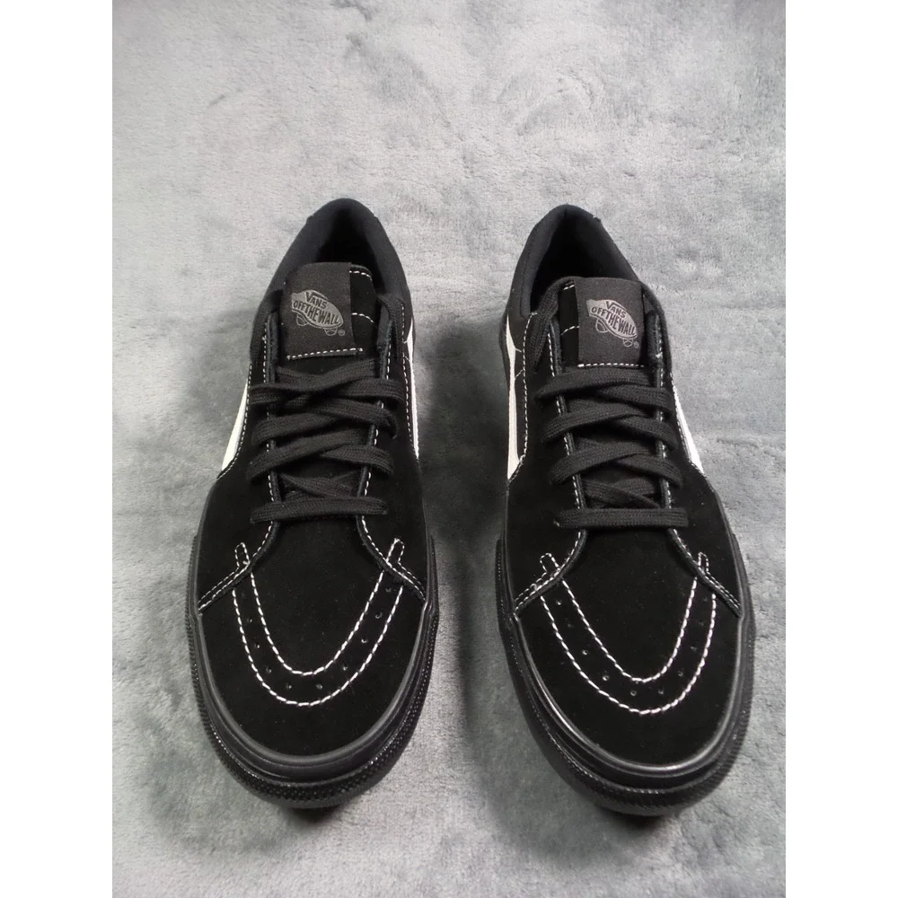 Vans Skate Sk8-Low Shoes Mens Size 10.5 Black PopCush Duracap Sneakers NWOB